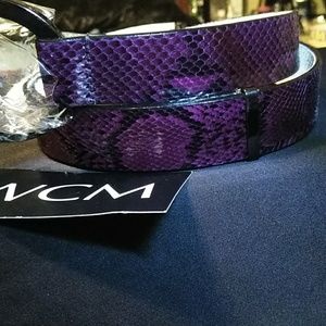 ☀️🐍WCM GENUINE PYTHON SNAKESKIN ADJUSTABLE BELT